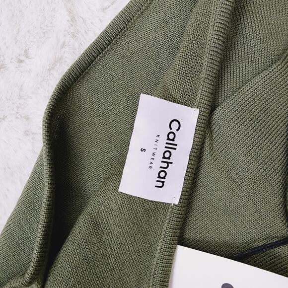 NEW Callahan Knitwear Revolve Two Piece Set Top and Bottom Knit Set Sage Green - Picture 9 of 16